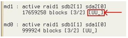 Вывод программы /proc/mdstat